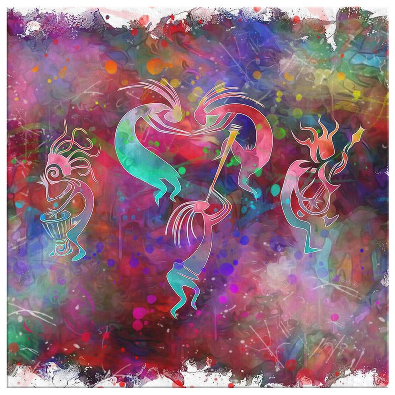 Kokopelli Dancing Wall Art/ Kokopelli Wall Decor/ Art Image Etsy