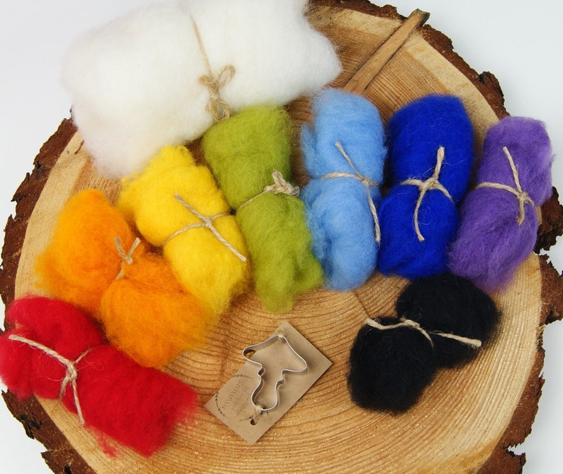 Needle Felting Kit Beginner DIY Felting Mushrooms DIY Autumn Etsy