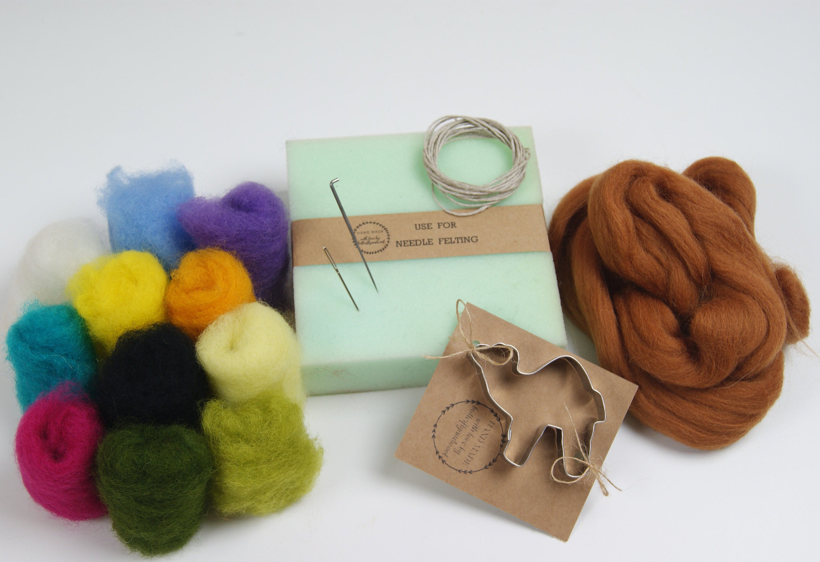 DIY Felting 3 Camels Needle Felting Kit for Beginners Needle Etsy Canada