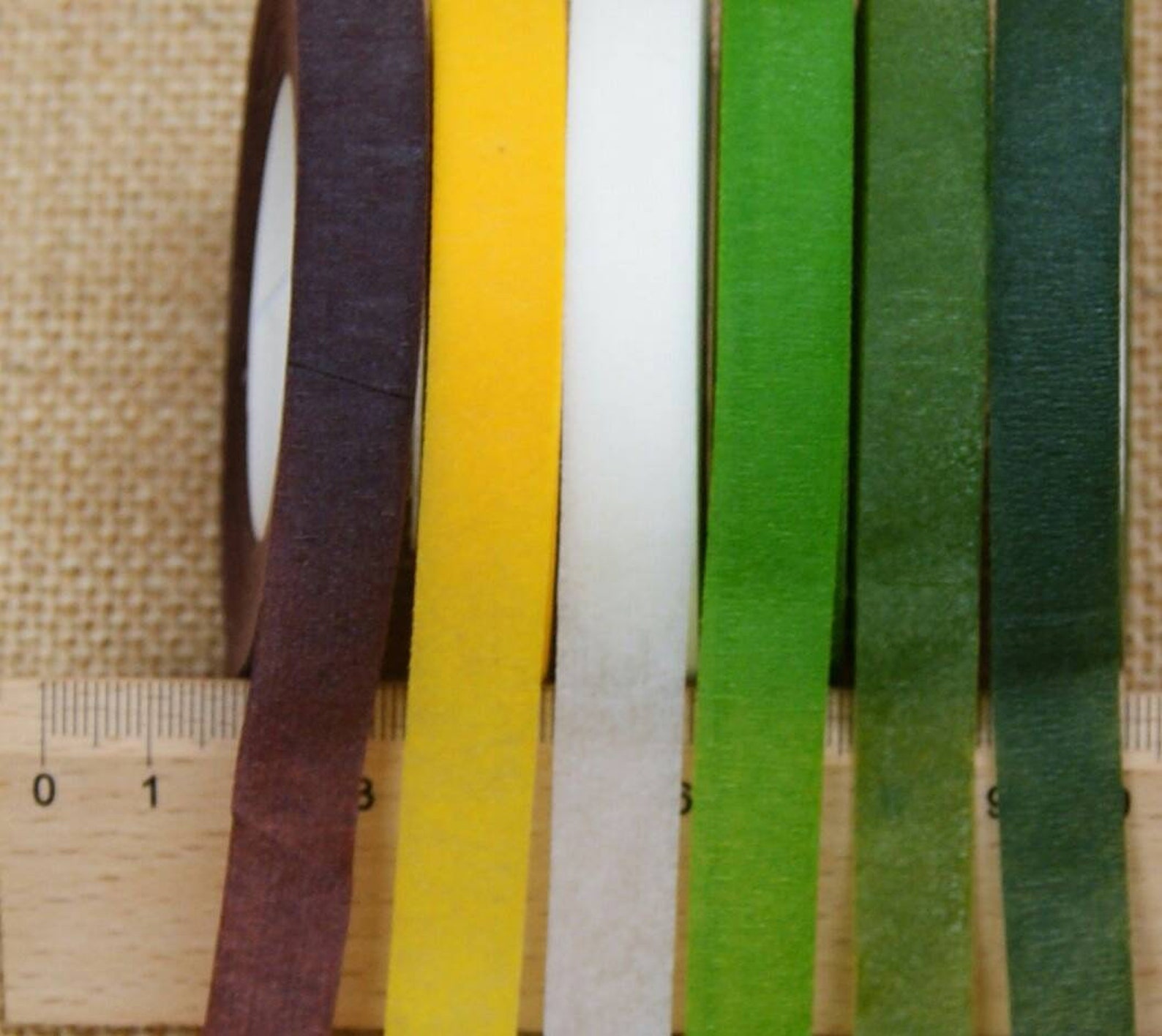 Pack of 6 Different Coloured Florist Tape green Light Green Etsy