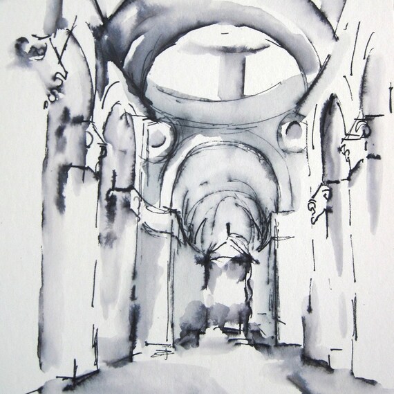 Basilica Rome Drawing