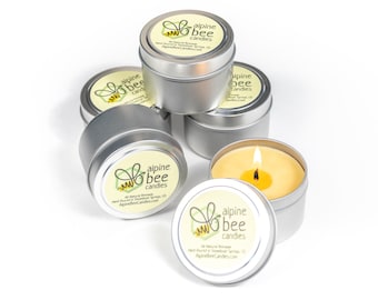 4 oz Beeswax Candle Tin HOLIDAY Sampler