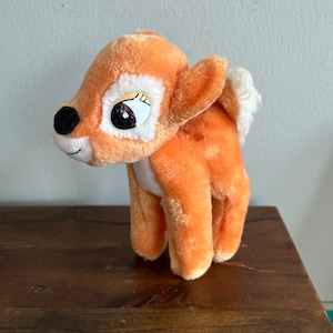Vtg Disney Bambi Fawn Plush Deer Walt Disney Made in Korea 7”