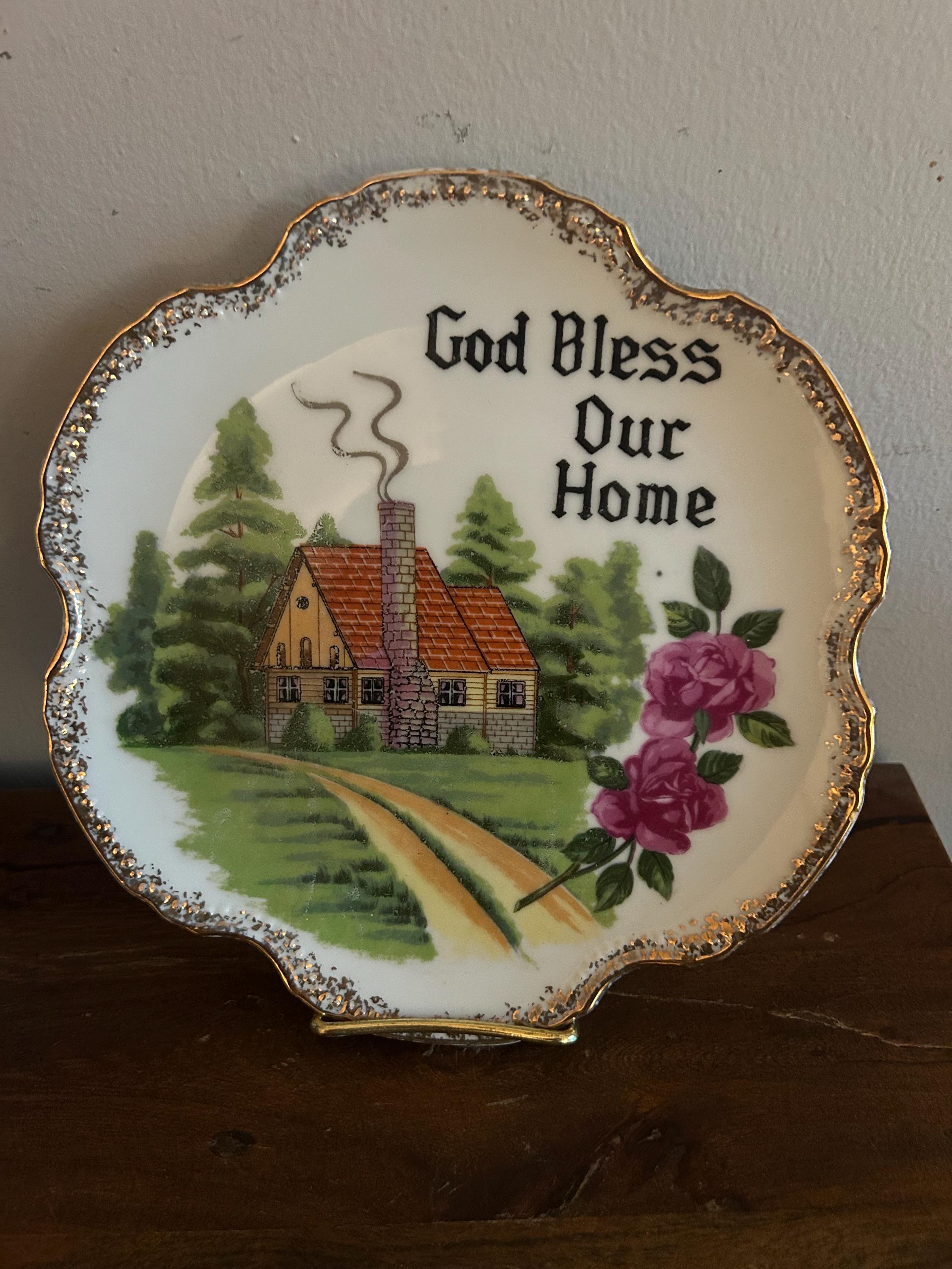 Porcelain Bless This Home - Etsy