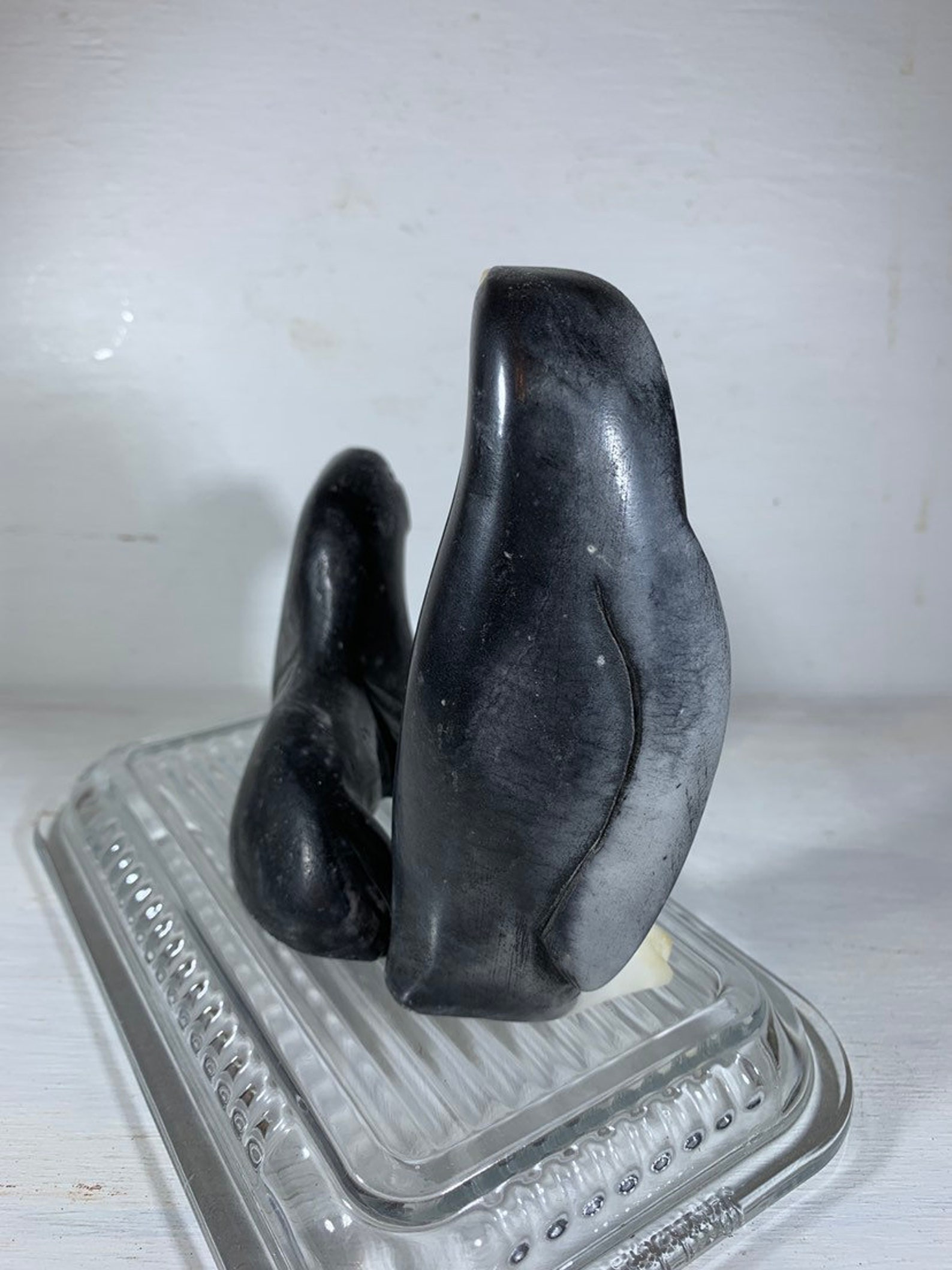 Soapstone Carving Walrus Penguin Pair Hand Carved Etsy
