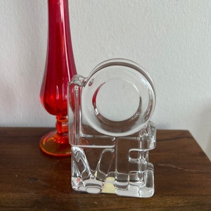 Clear Glass LOVE Tiara Exclusives Lead Crystal Glass by Fostoria Valentine Gift Collectible Glass Decor