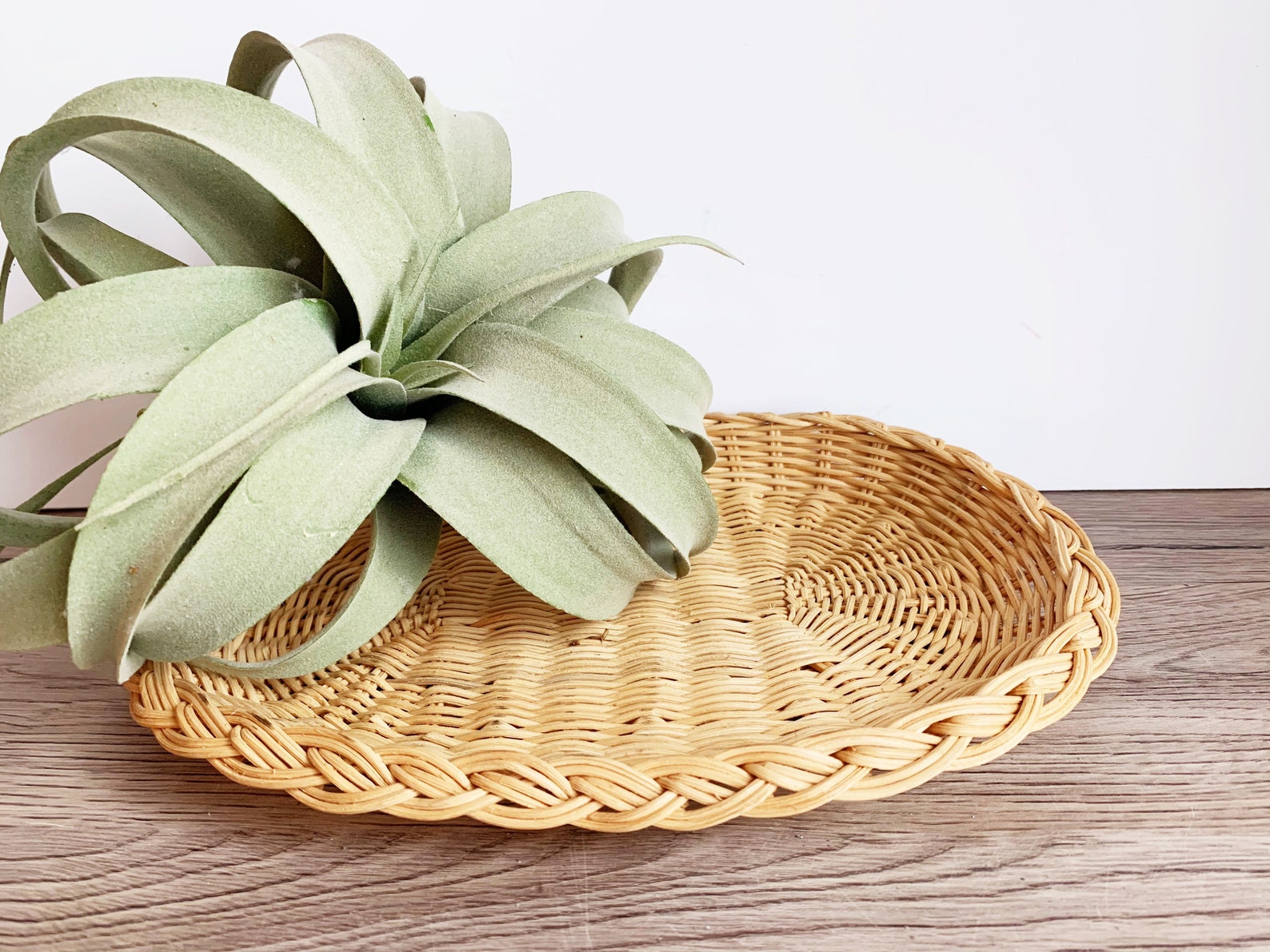 Oval Wicker Plate Holders or Chargers vintage wicker oblong Etsy