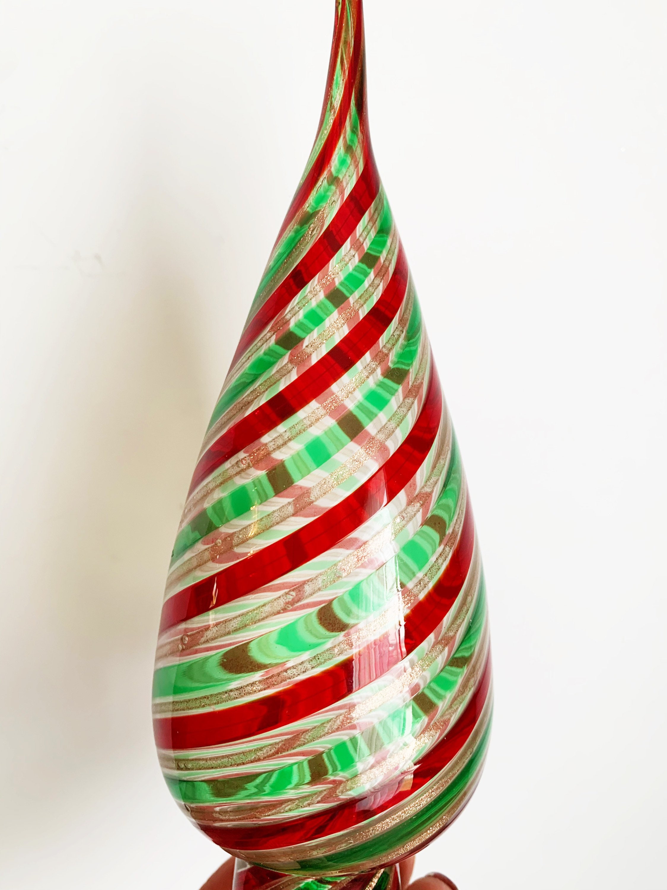 Murano Glass Christmas Tree Topper vintage Italian art glass Etsy