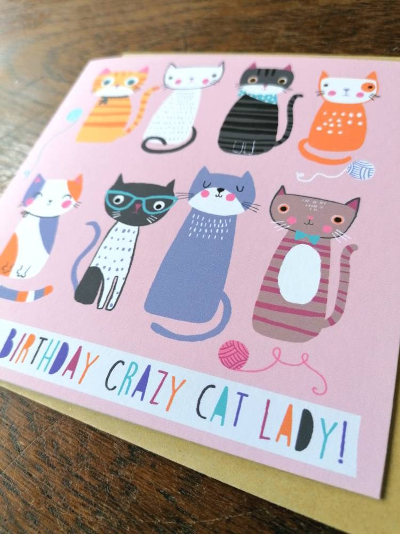 Happy Birthday Crazy Cat Lady Card. - Etsy UK