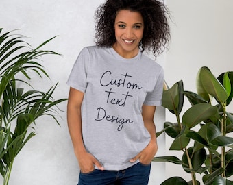 Camiseta con texto personalizado, diseña tu propia camiseta, camiseta personalizada
