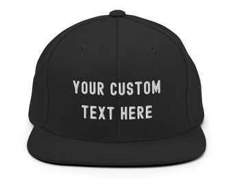Geborduurde custom snapback-hoed, gepersonaliseerd cadeau