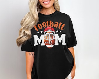 Personalisierte Fußball Mom Shirt, benutzerdefinierte Team Farben