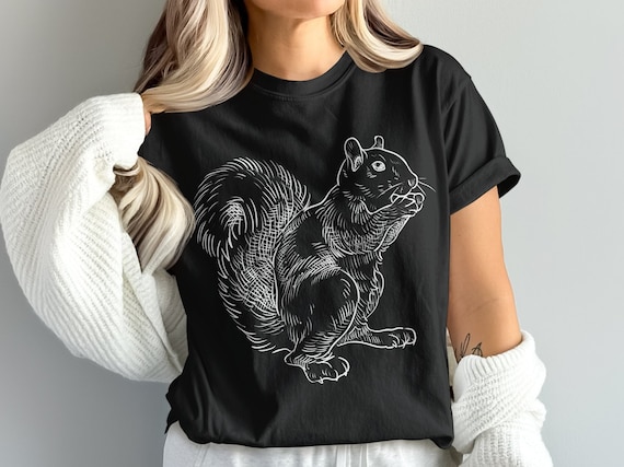 Squirrel shirt, squirrel gifts, squirrel tank top, squirrel mom dad tshirt, aesthetic squirrel clothes, gift for her him, pet lovers gift
