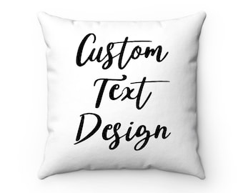 Custom Text Pillow: Personalized Decorative Pillow