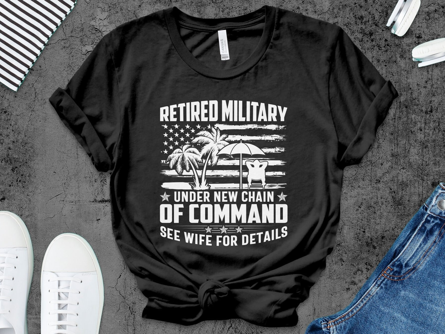 Retired Military T-shirt: New Chain of Command - See Wife - Etsy