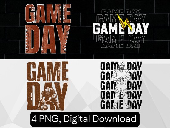 Football Game Day PNG, Vintage Sports Shirt Design, Retro Distressed Sublimation, Gridiron Team Spirit
