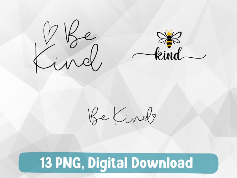 Be Kind PNG Bundle: Anti Bullying Designs (digital Download) - Etsy