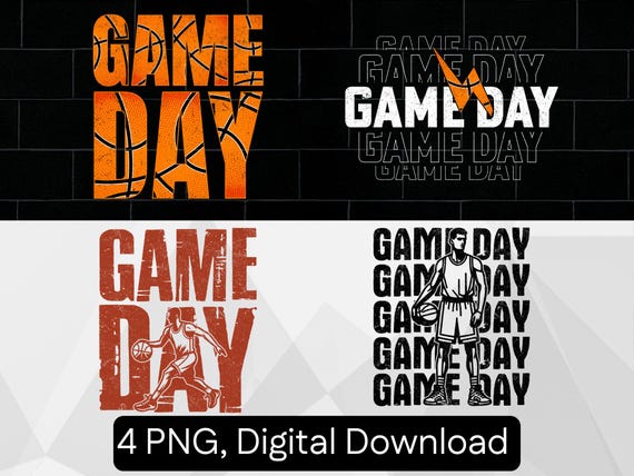 Basketball Game Day PNG, Vintage Sports Shirt Design, Distressed Slam Dunk Sublimation, Retro Team Spirit