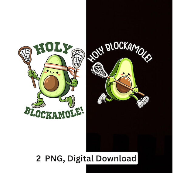 Avocado Lacrosse PNG Funny Sports Design Sublimation Cricut Printable Digital Download