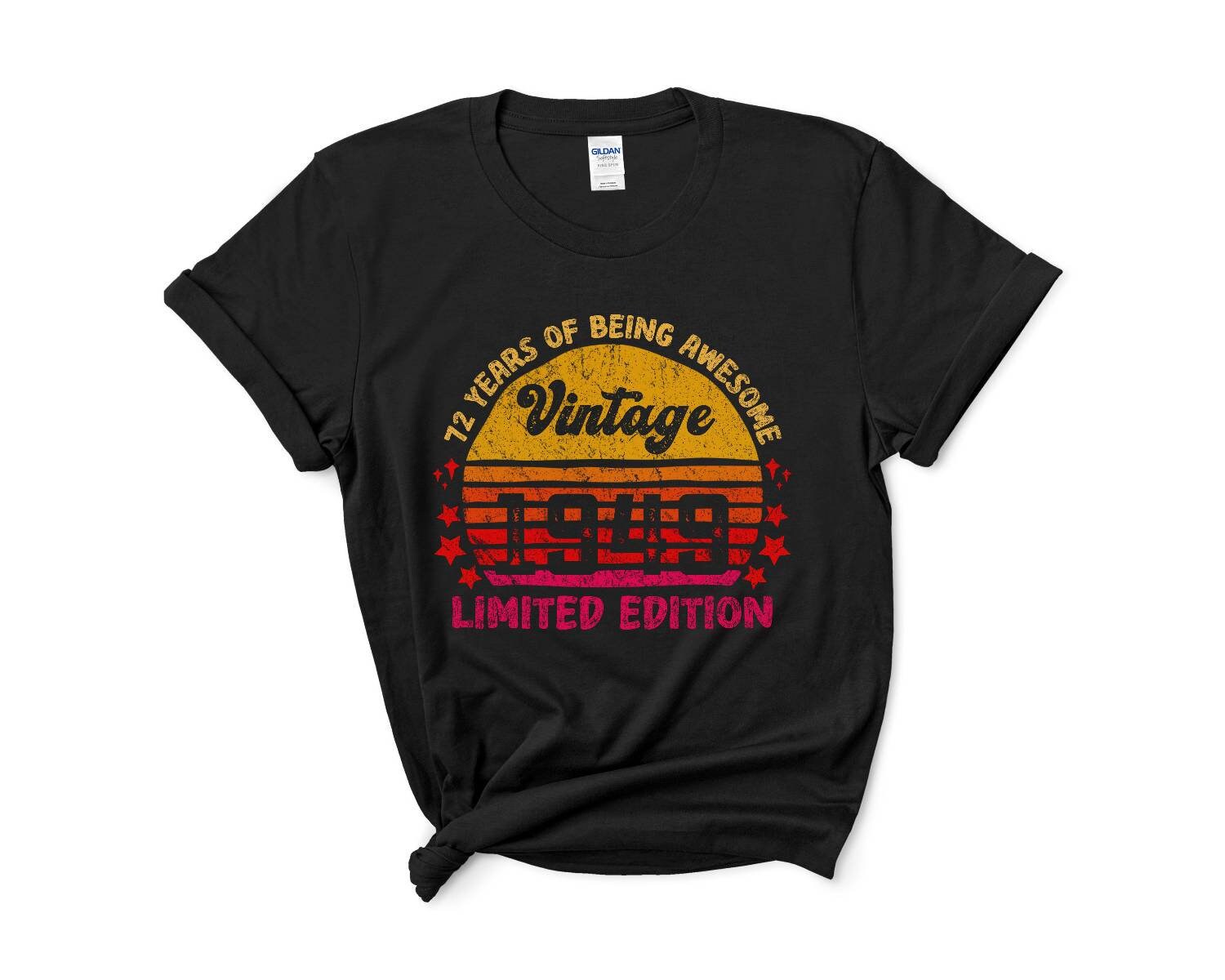 72th birthday shirt 72th birthday gift 72th birthday men | Etsy