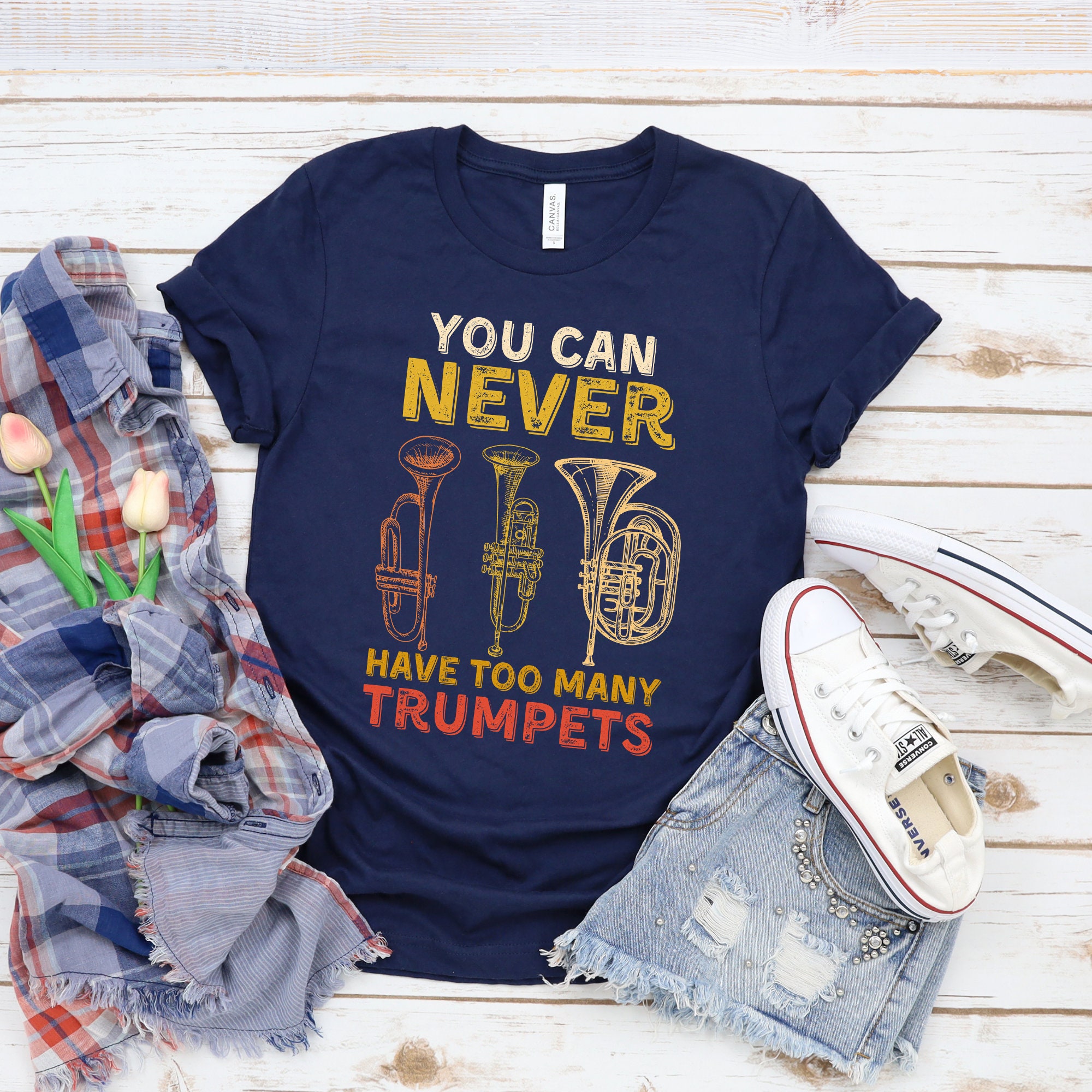 You can never have too many trumpets tshirt vintage Etsy