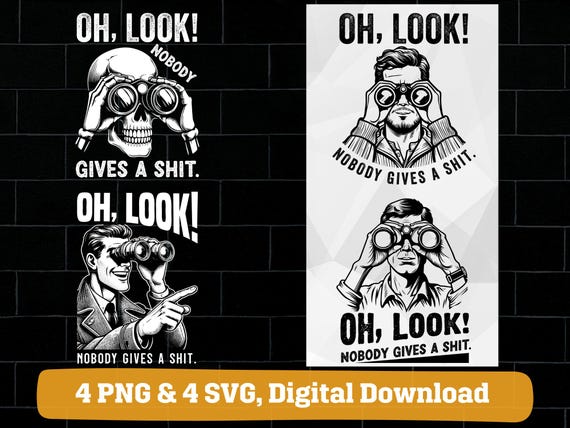 Oh look nobody gives a shit png svg bundle
