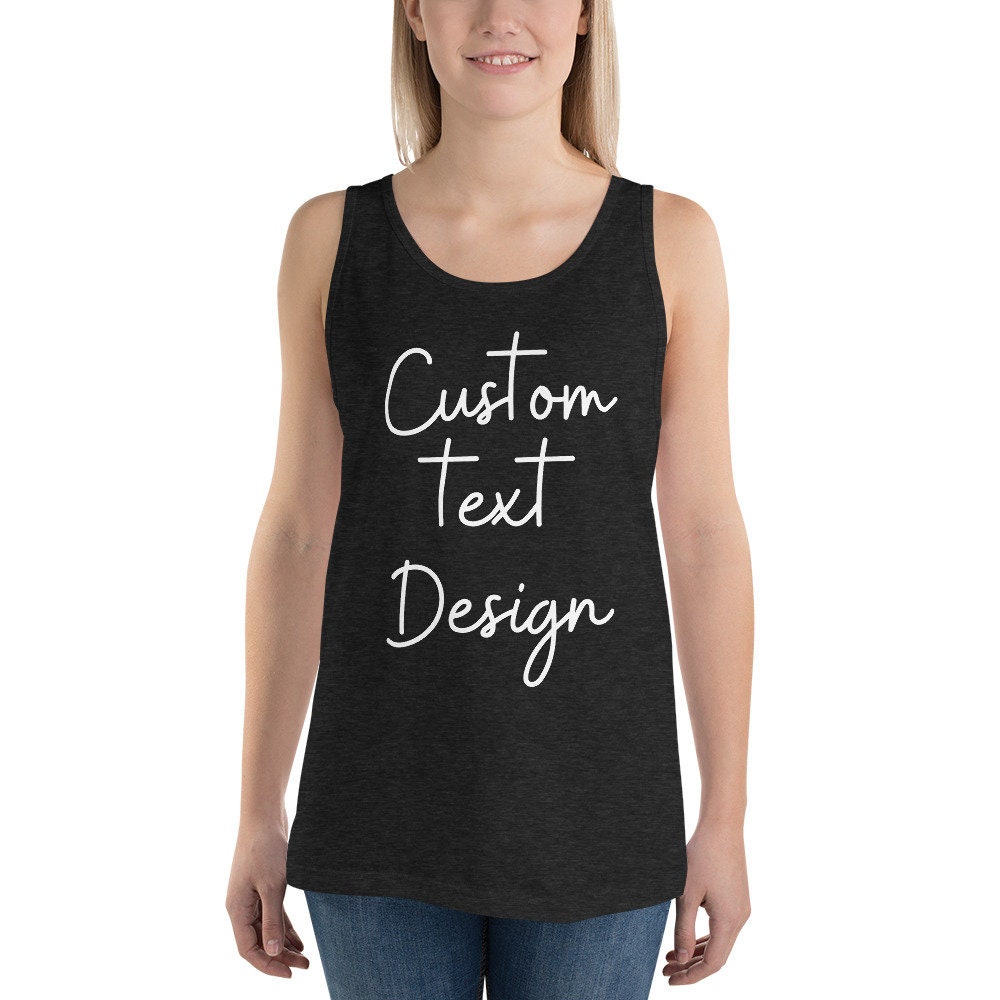 Custom Unisex Tank Top design your tank top custom tank top Etsy