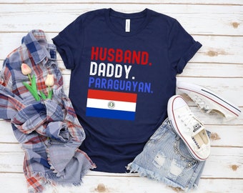 Paraguayan dad gifts, Husband daddy Paraguayan Shirt, husband dad Paraguay flag t-shirt, Paraguayan men tshirt, gifts for husband and dad