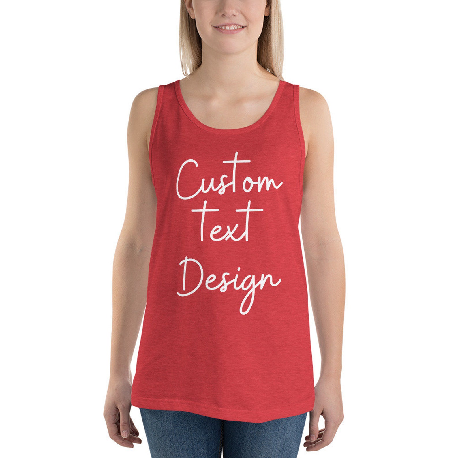 Custom Unisex Tank Top Design Your Tank Top Custom Tank Top Etsy