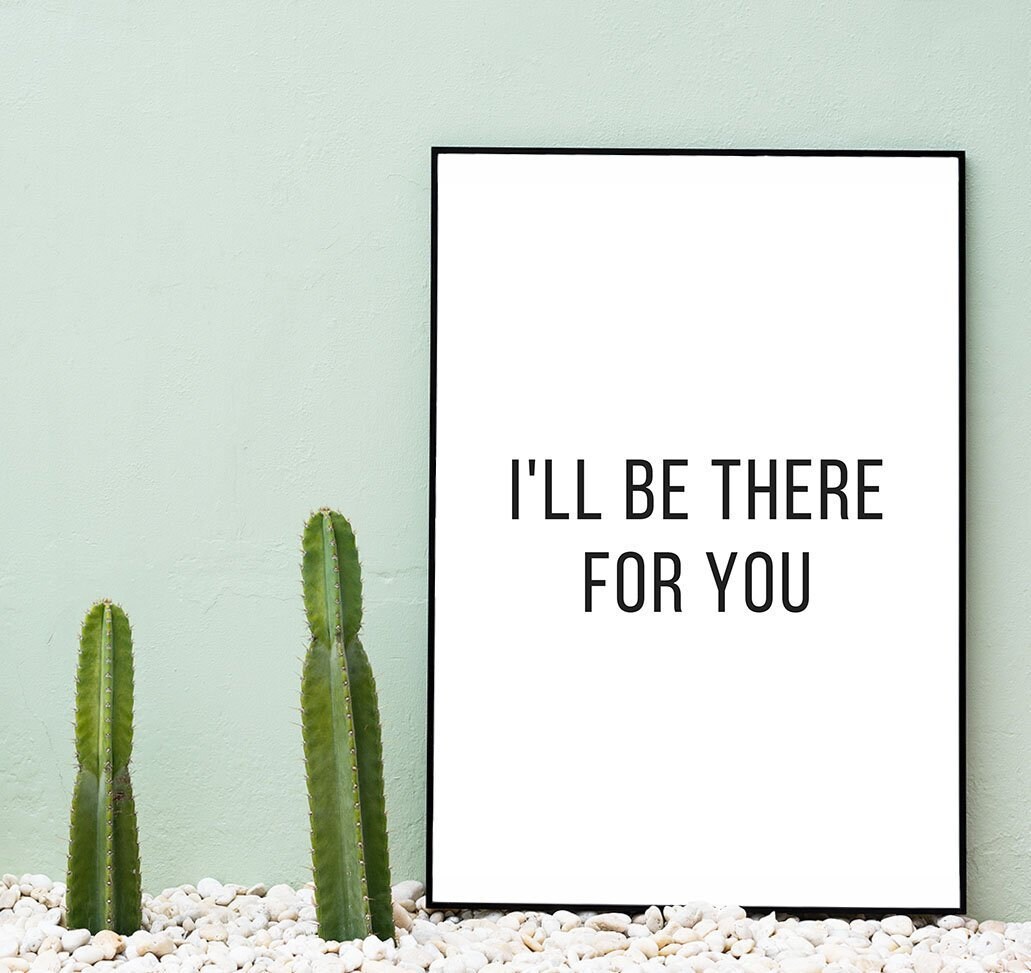 FRIENDS Quote Home Decor Wall Print Wall Art Wall Decor Poster | Etsy