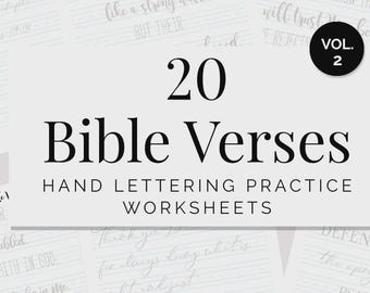 Schrift Handlettering Arbeitsblätter Druckbare Schreibschrift für Kinder, Homeschool und Crafty Moms