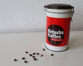 Kaffeedose, Blechdose, Heimbs Kaffee, Sammlerstück, vintage, 80-er-Jahre