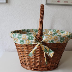 Marktkorb, Einkaufskorb, Weidenkorb, vintage, 70-er-Jahre