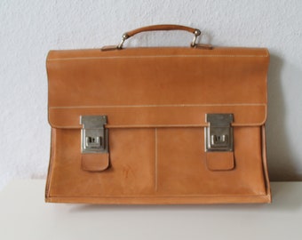 Aktentasche, Leder, dänisch, vintage, 70-er-Jahre