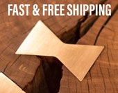 Copper Bowtie Inlay joinery crack stopper. Also, Aluminum, stainless, carbon steel Brass rockler dovetail Inlay
