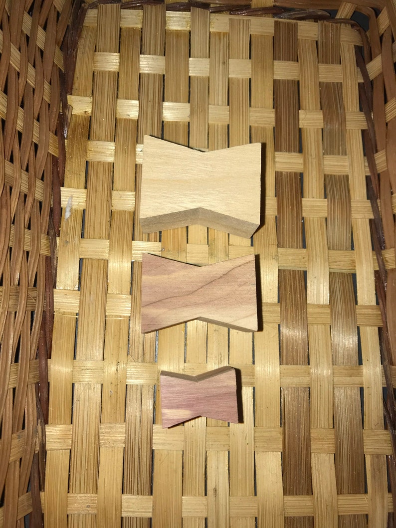 10 & 100 Pack Wood Bow Tie Butterfly Key Crack Stop Joinery Etsy