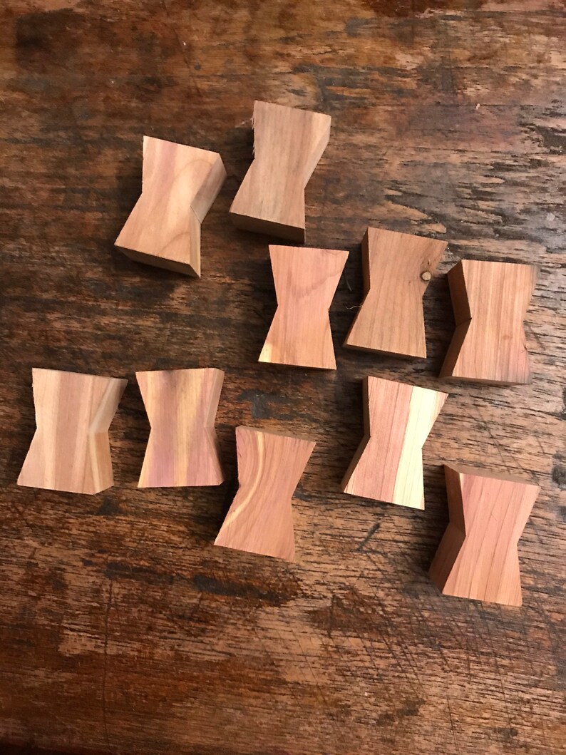 10 & 100 Pack Wood Bow Tie Butterfly Key Crack Stop Joinery Etsy