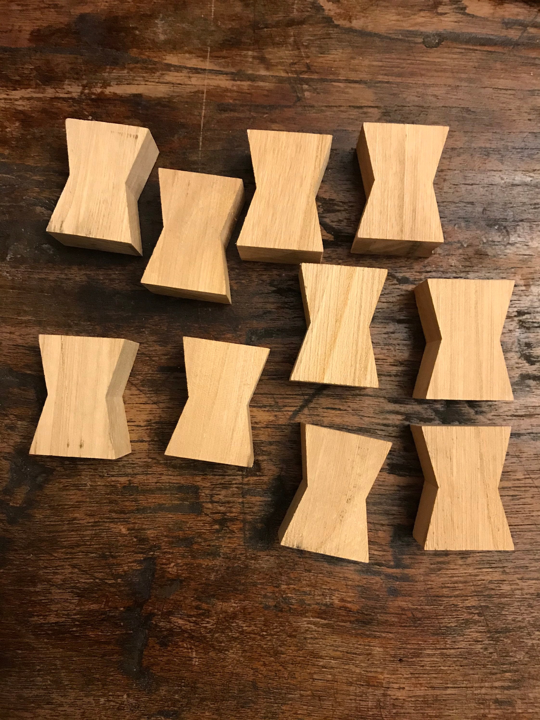 10 & 100 pack wood bow tie butterfly key crack stop joinery Etsy Polska