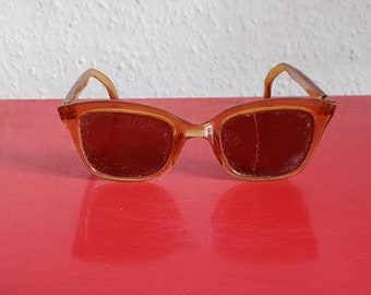 Schmale Retro Sonnenbrille Damen Blogger Cat Eye Halbbrille 60er Jahre Vintage