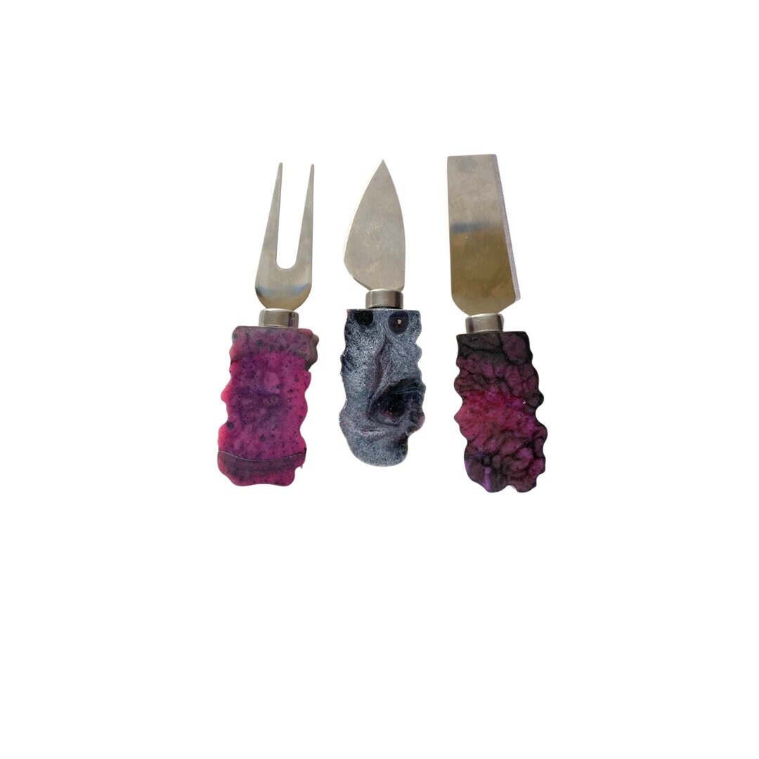 Handcrafted Resin Cheese Knife Set Elegant Cheese Tools for Etsy