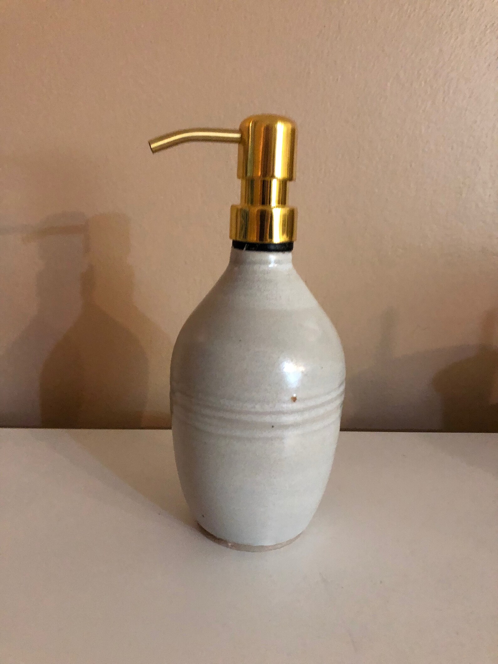 White Soap Dispenser Etsy