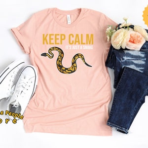 Snake Shirt, Keep Calm It&#39;s Just A Snake, Snake Lover, Snake, Zookeeper, Safari Party Shirt, Snake T Shirt, Snake Art Shirt, Snake Art