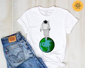 Astronaut Shirt, Astronaut Planet Earth, Solar System T shirt, Astronomy Cosmonaut Cosmos Space Earth T shirt, Geek Nerd, Planets Shirt