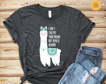 Nurse Shirt, Funny Nurse Shirt, Alpaca Nurse Shirt, Alpaca Wound, Nurse Student Shirt, Funny Nurse Student Gift, Alpaca Gifts, School Nurse