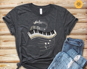 Keyboard Piano Shirt, Music Piano Man Women Unisex Shirt, Pianist Gift, Tank Top, Piano Lover Shirt, Play Piano Gift Idea