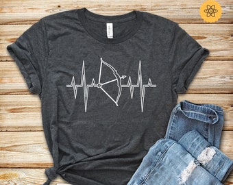 Archery Shirt, Archery Heartbeat, Gift For Her, Archer Lover, Archer Shirt, Archer Lover, Archer Gift, Sweatshirt, Tank Top, Hoodies, Mom