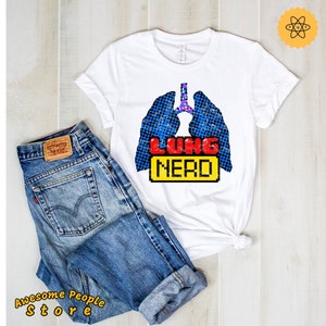 Lung Nerd Shirt, Respiratory Therapist Shirt, Respiratory Therapist Heartbeat, Hoodie, Respiratory Therapy Gift, RT Appreciation Gift, LPN