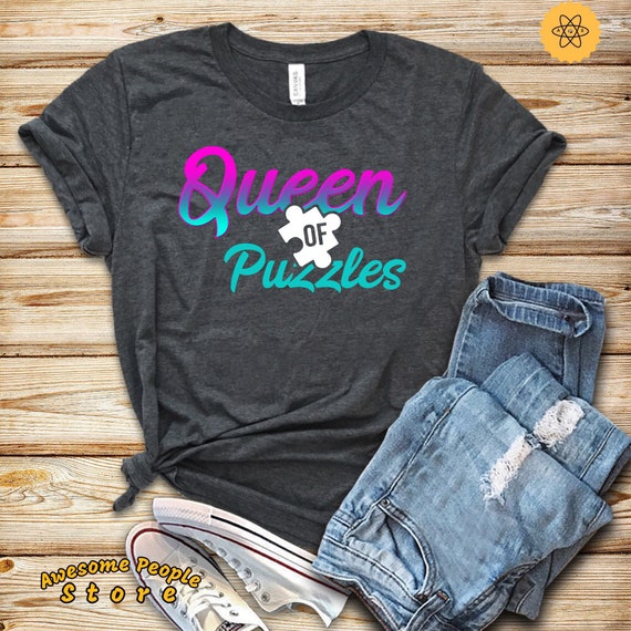 Queen Puzzle, Puzzle Shirt, Queen of Puzzles, Puzzle Lover, Puzzles Gift, Puzzle, Puzzle Tee, Gift For Her, Puzzle Mom, Hoodies, Tank Top