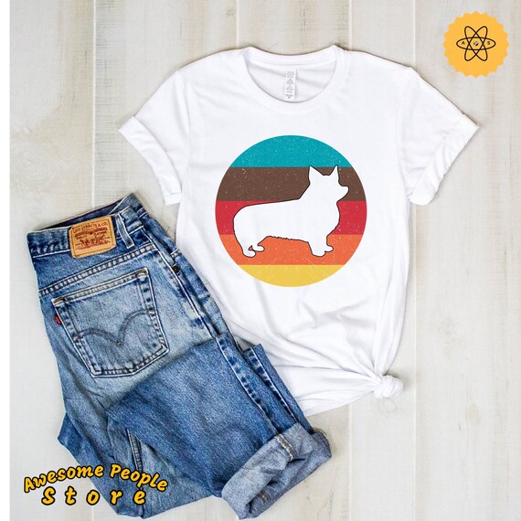 Vintage Dog Shirt, Vintage Corgi, Corgi Gifts, Corgi Clothes, Gift For Corgi Lovers, Corgi Mom, Corgi Butt, Shirt, Long Sleeve, Hoodies