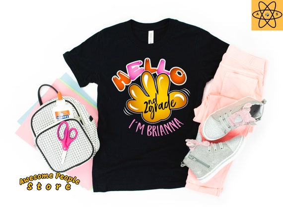 Hello 2nd Grade Shirt / Hello Second Grade Shirt / Second Grade Shirts For Girl / Girls 2nd Grade Outfit / First Day Second Grade Shirt